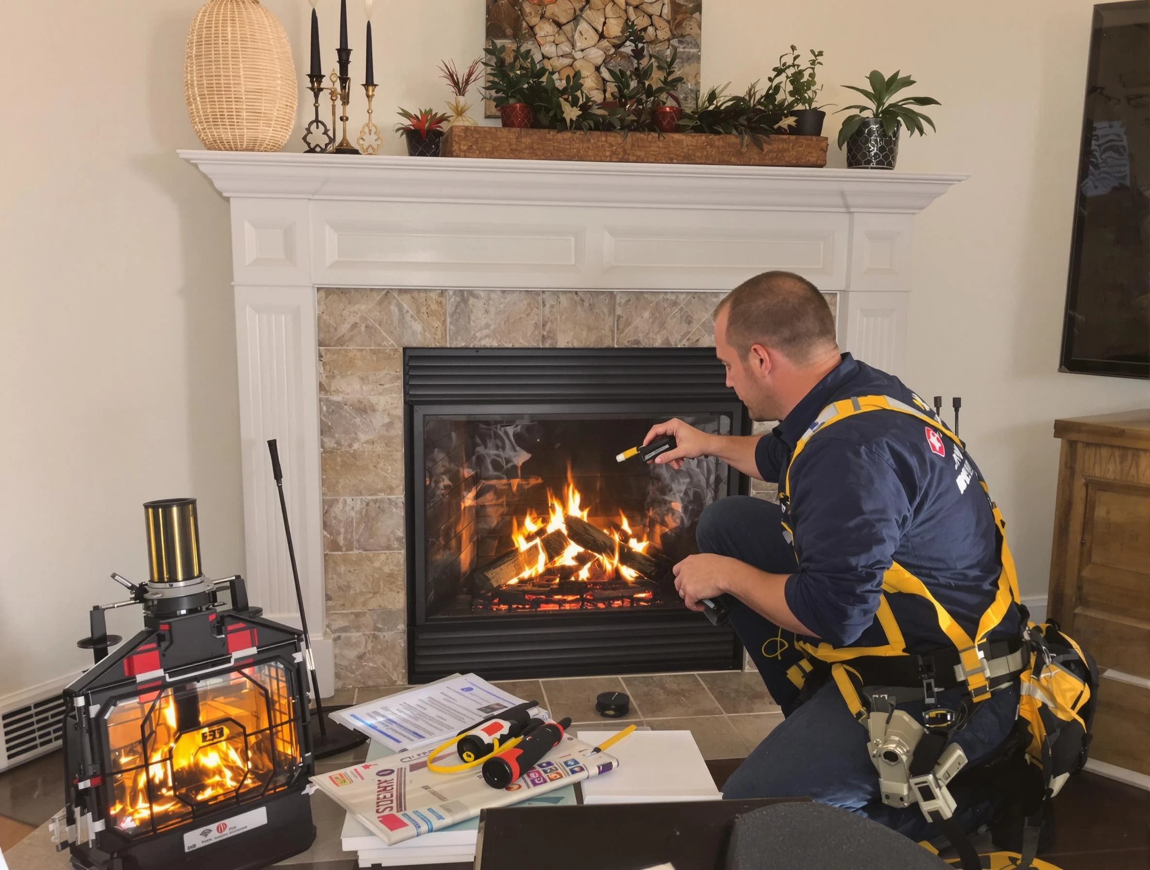 Safety-focused fireplace inspection by Brigham City Chimney Sweep in Brigham City, UT
