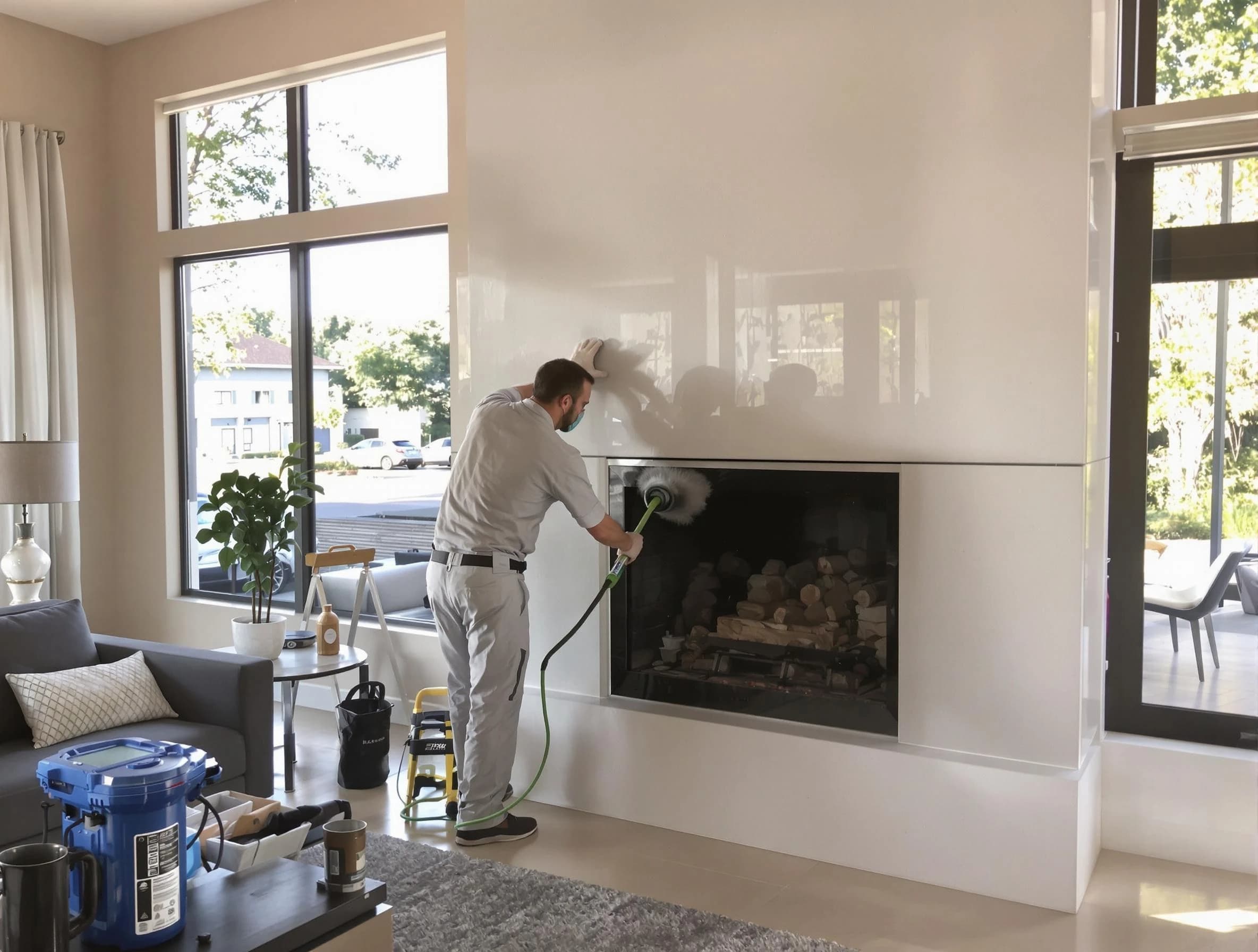 Brigham City Chimney Sweep performing thorough soot removal in Brigham City, UT